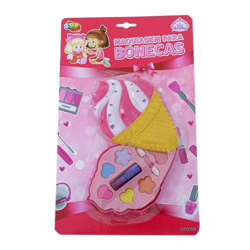 TOY19072-MAQUIAGEM PARA BONECAS SORVETE-CX C/ 96 POP BRINQUEDOS, BRINQUEDOS, BONECA, PRINCESA ENCANTADA, BONECA PRINCESA, BRINQUEDO MENINAS, BARBIE, MAQUIAGEM PARA BONECA, MAQUIAGEM BRINQUEDO POP BRINQUEDOS